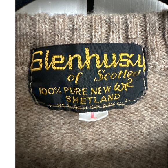 Glenhusky of Scotland 100% Pure New Wool Sweater Large - Picture 2 of 6